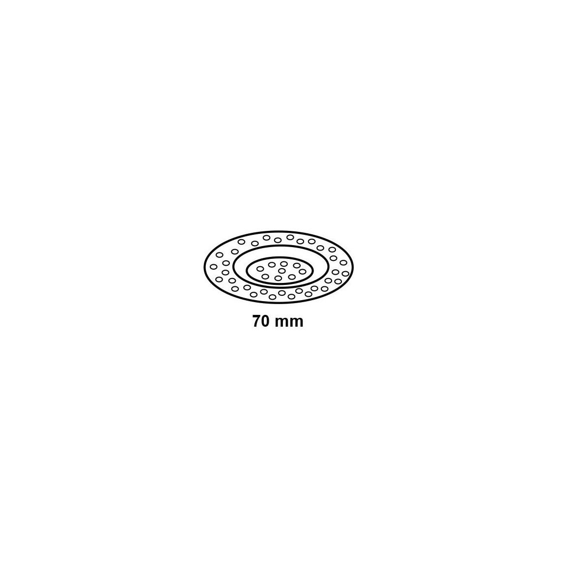 988062013 Hair sieve, stainless steel, 70 mm vue 2