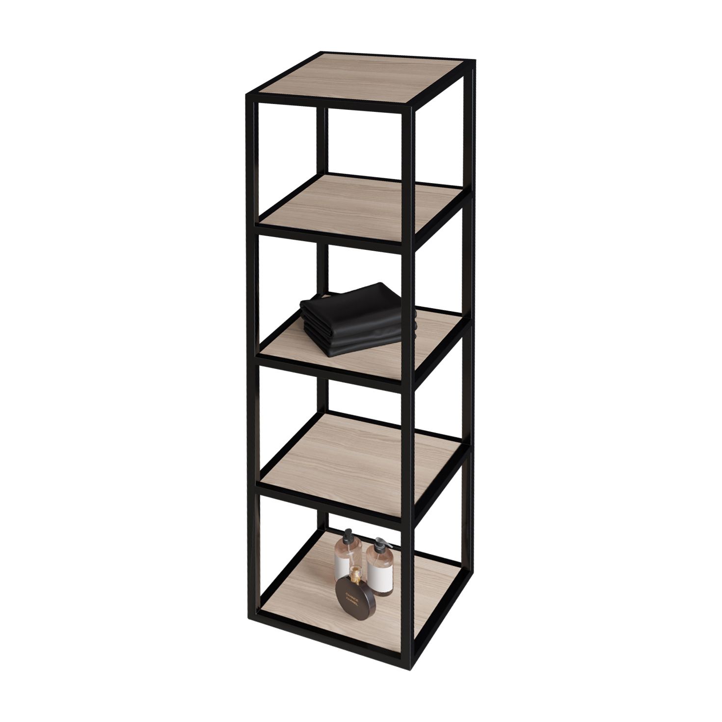 Aloni Sharp Meuble Colonne (30×35×135CM) - Noisette