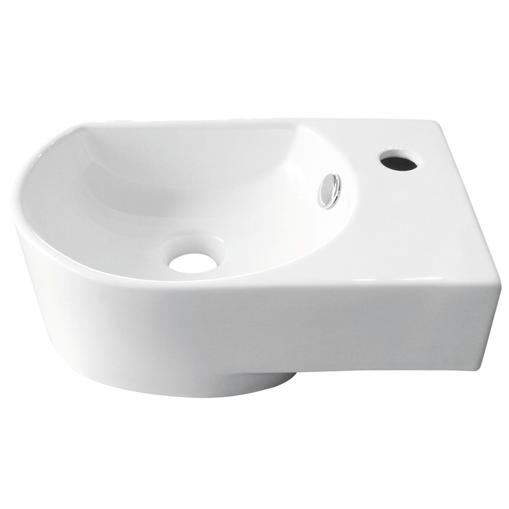 GO BY Van Marcke Flexy Lave-mains Droite 41×27×14,2 CM Blanc