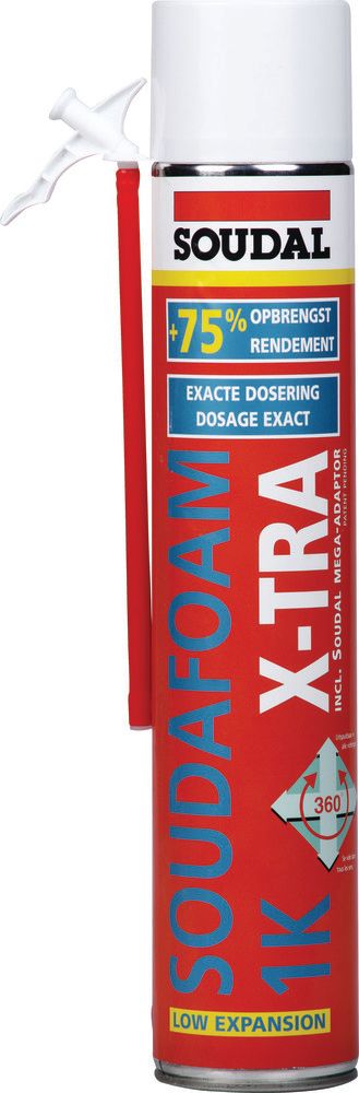 Soudal Soudafoam 1K X-tra Mousse DE Polyuréthane Monocomposant Auto-expansible