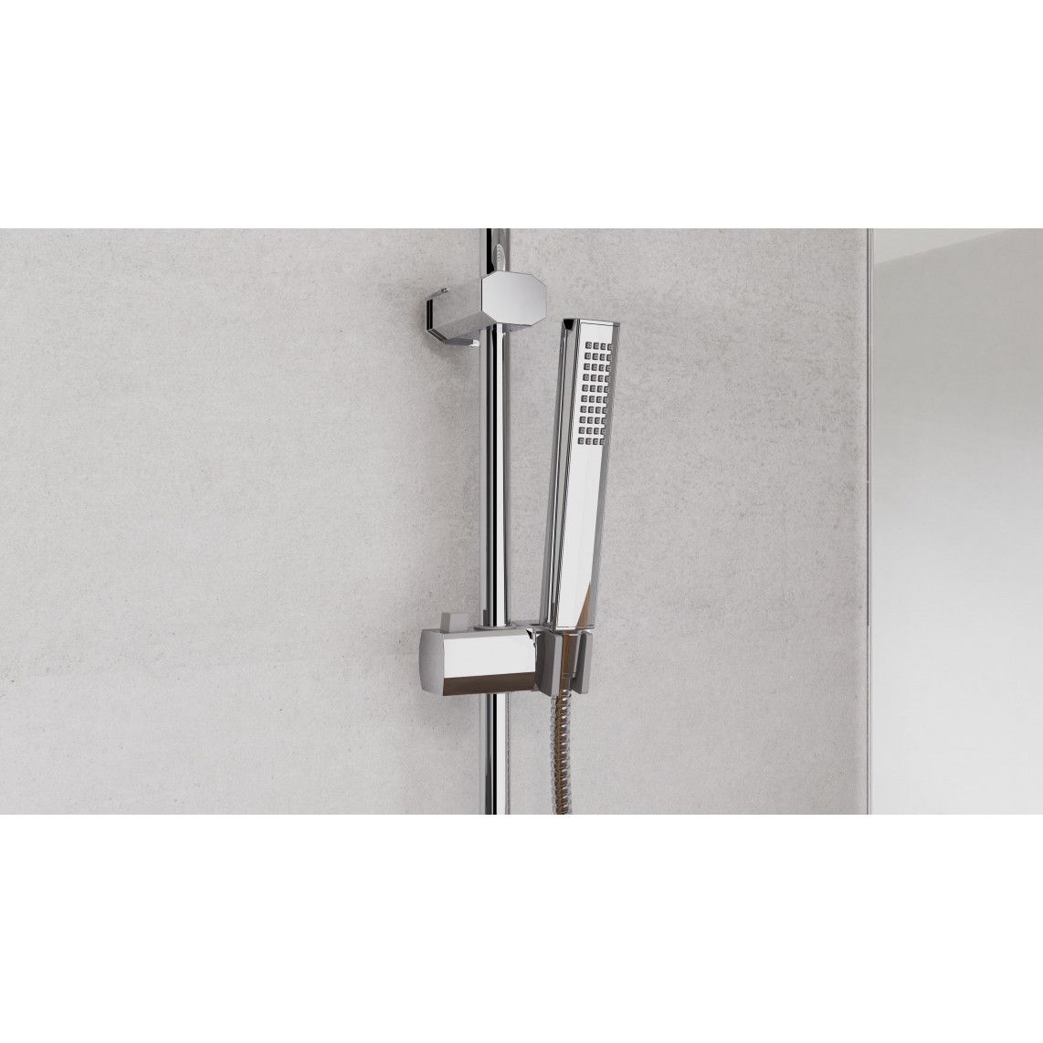60090 TOKYO Overhead shower set, chrome vue 8