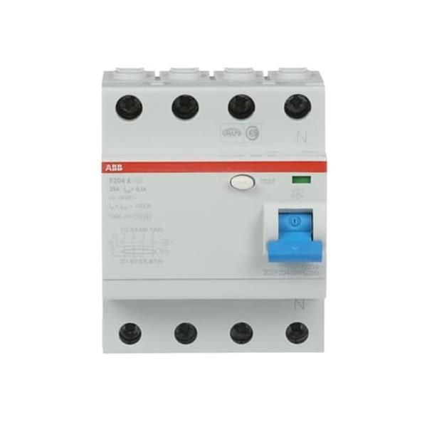 Disjoncteur différentiel F200 series 4 pôles, 80A, 100mA