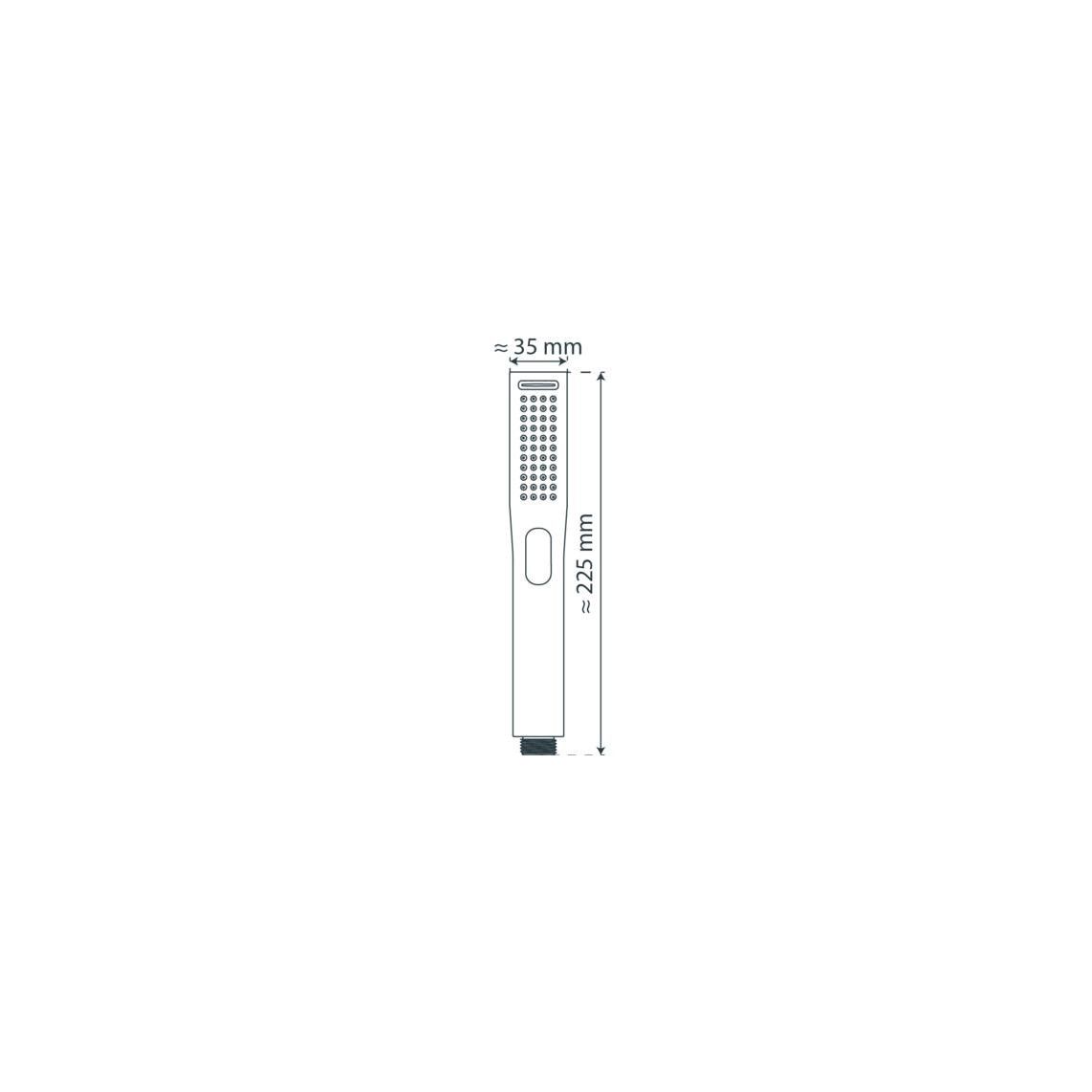 60700 BELLAQUA Handdouche, chroom vue 2