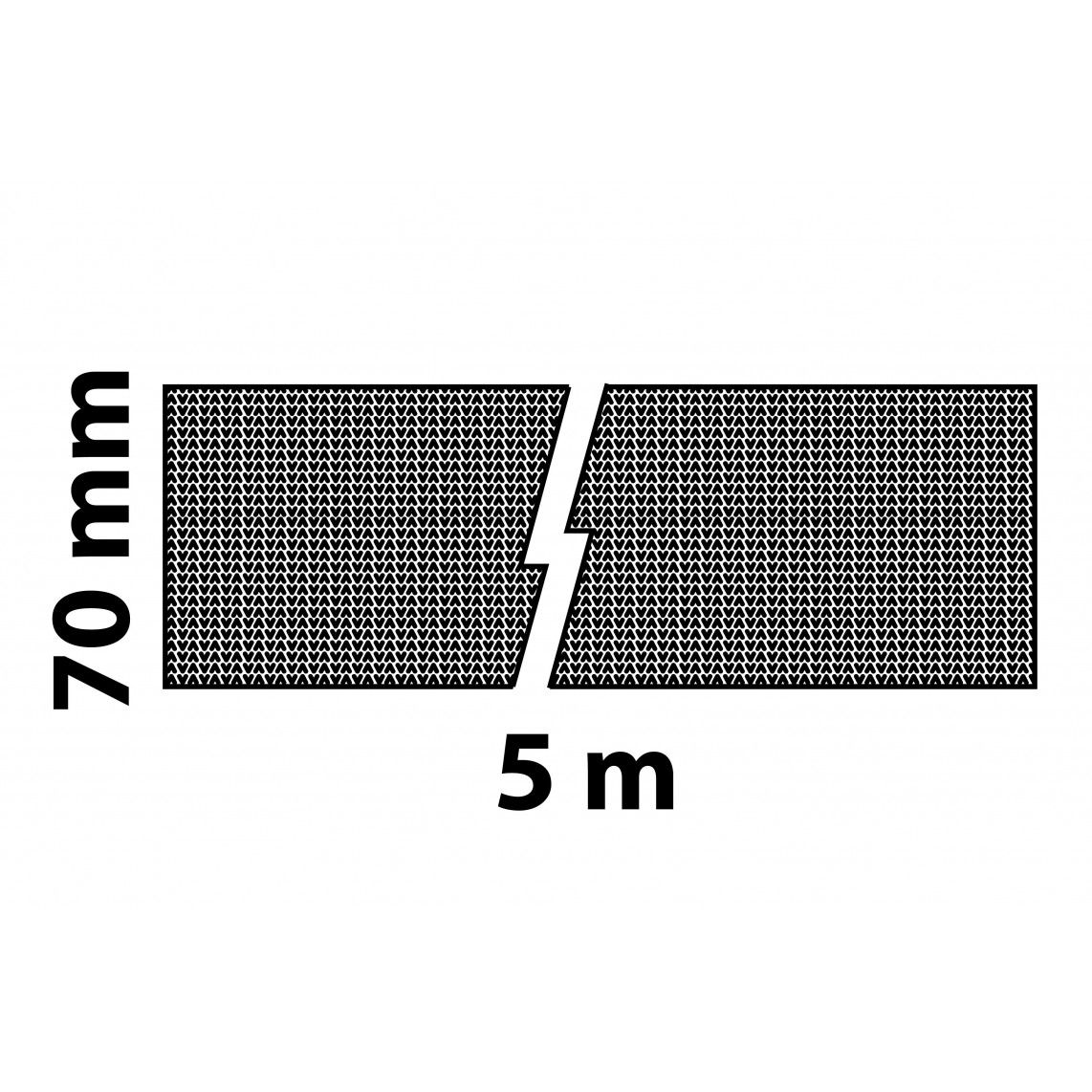 98930700 isolatievilt, 70 mm x 5 m, niet klevend vue 2