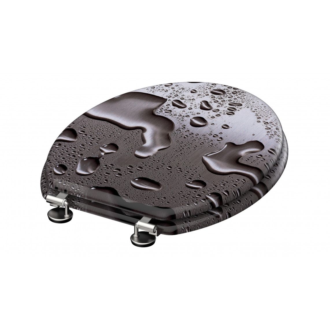80023 MDF Toilet seat GREY STEEL vue 5