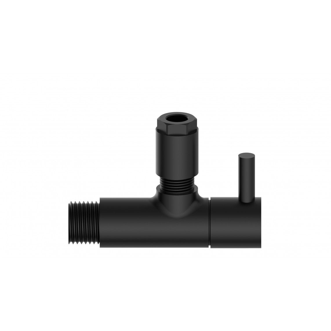 98166120 Angle valve, brass, black matt, 1/2"male x 10 mmQ, with rose vue 8