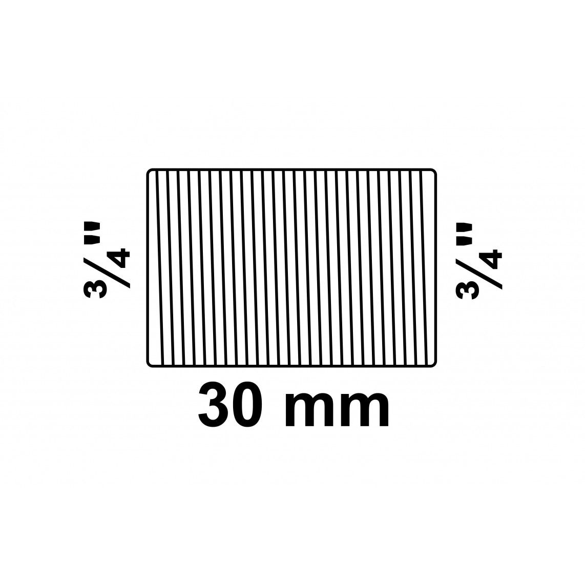 989764255 GI afdichting afvoer met draad, gegalvaniseerd, 3/4"BU x 30 mm, (531) vue 2