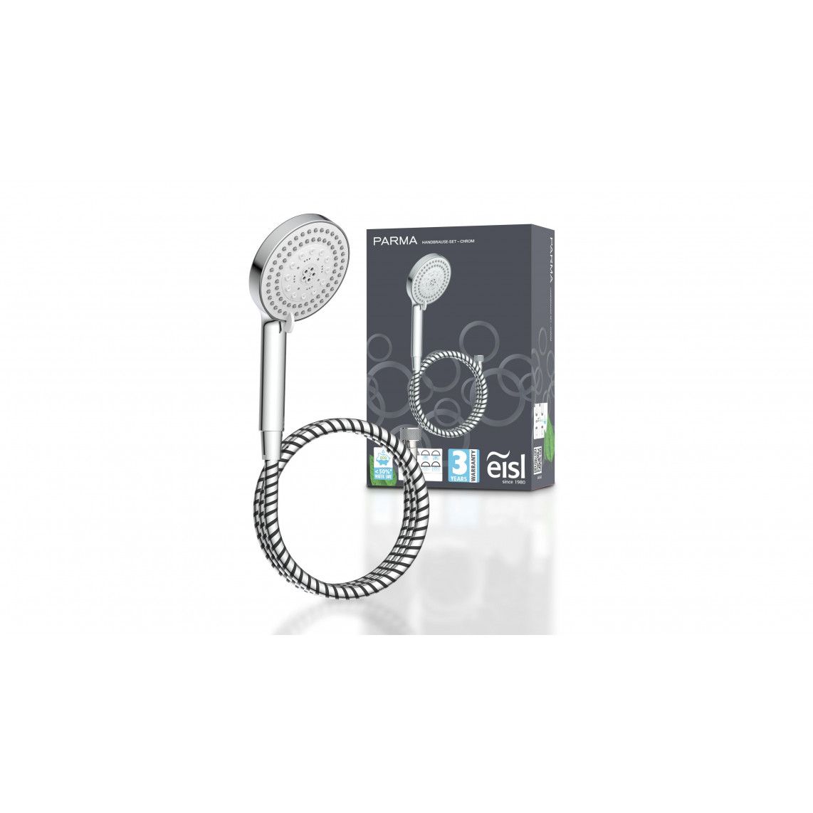 DX5081C PARMA Hand shower set, chrome/ black vue 2