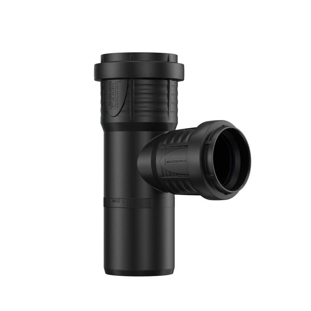Pipelife Master 3 Plus TÉ 87,5° MF PP Noir 75×50