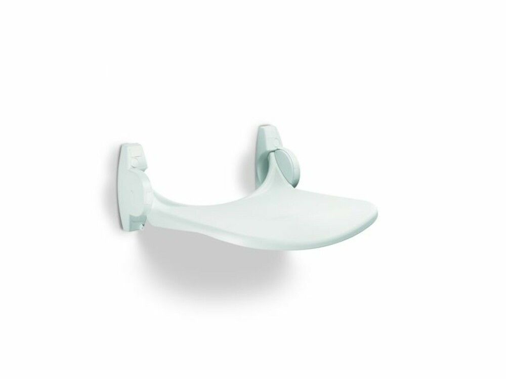 Linido Siège Douche Rabattable Sans Dossier Gabarit Plastic 150KG Blanc