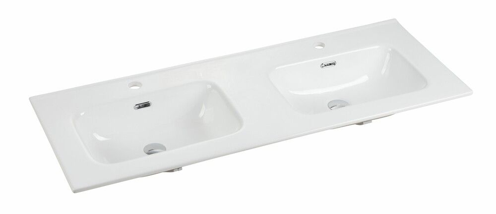 Intro Casa Tablette Avec 2 Lavabos Intégrés 1210×460×17MM Blanc