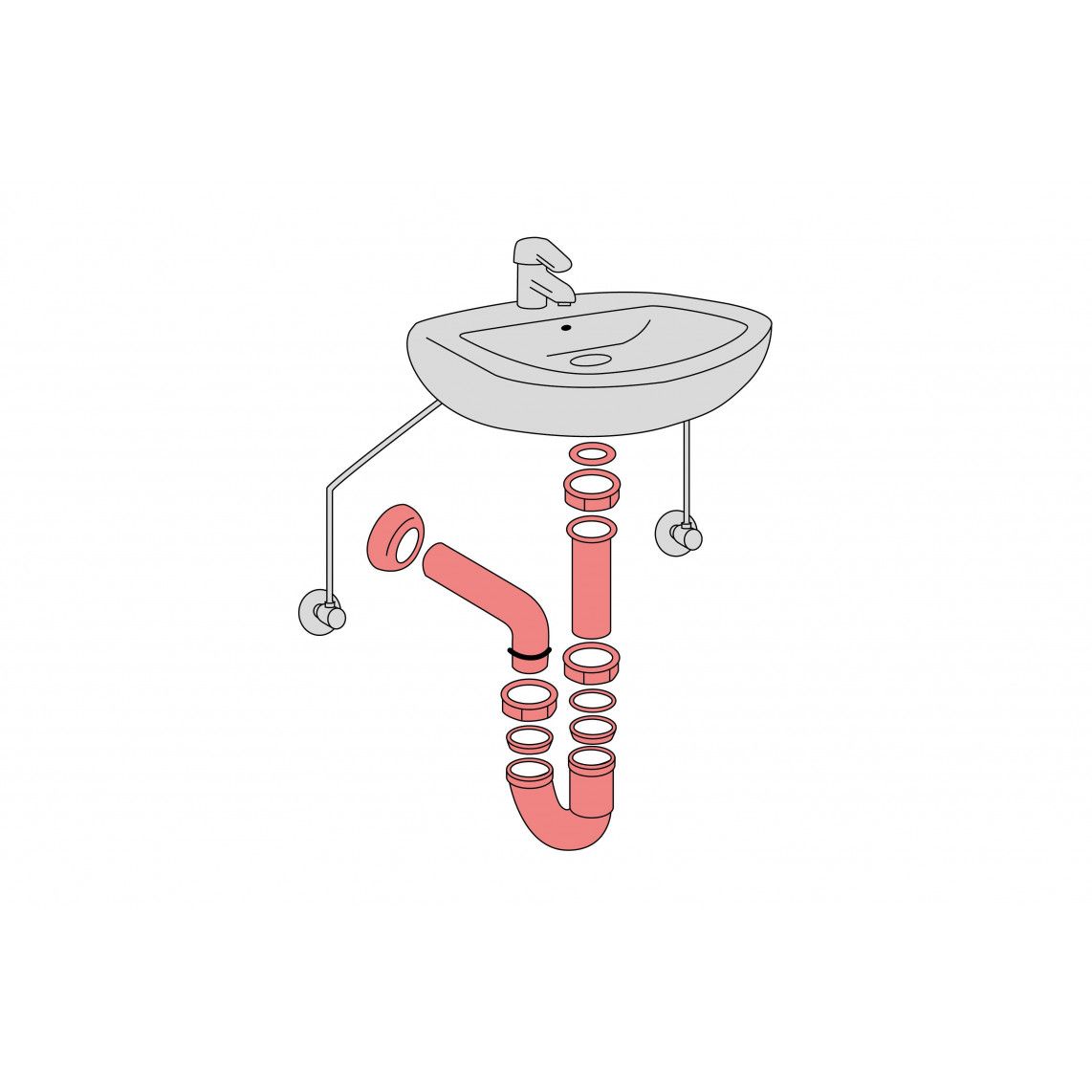 98801110 buissifon, chroom, 1 1/4" x 32 mm vue 6