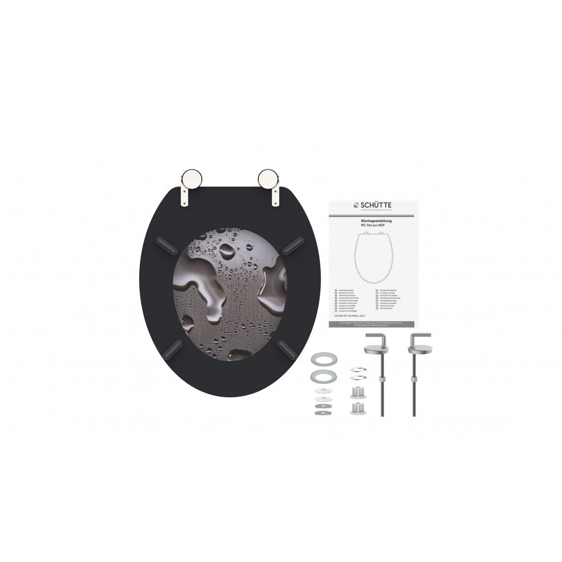 80023 MDF Toilet seat GREY STEEL vue 7