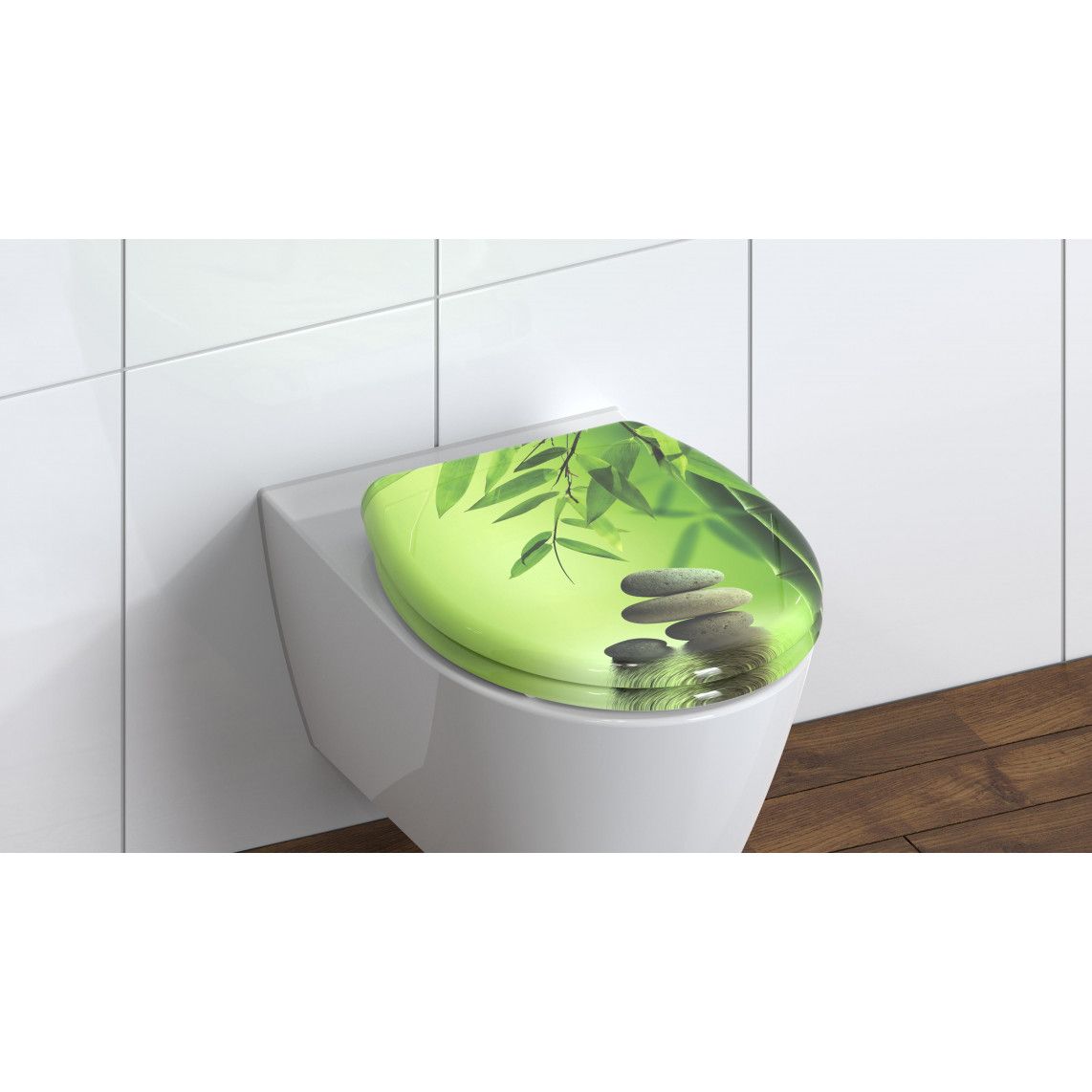 82365 Duroplast WC-zitting GREEN GARDEN, met valrem en afneembaar vue 7
