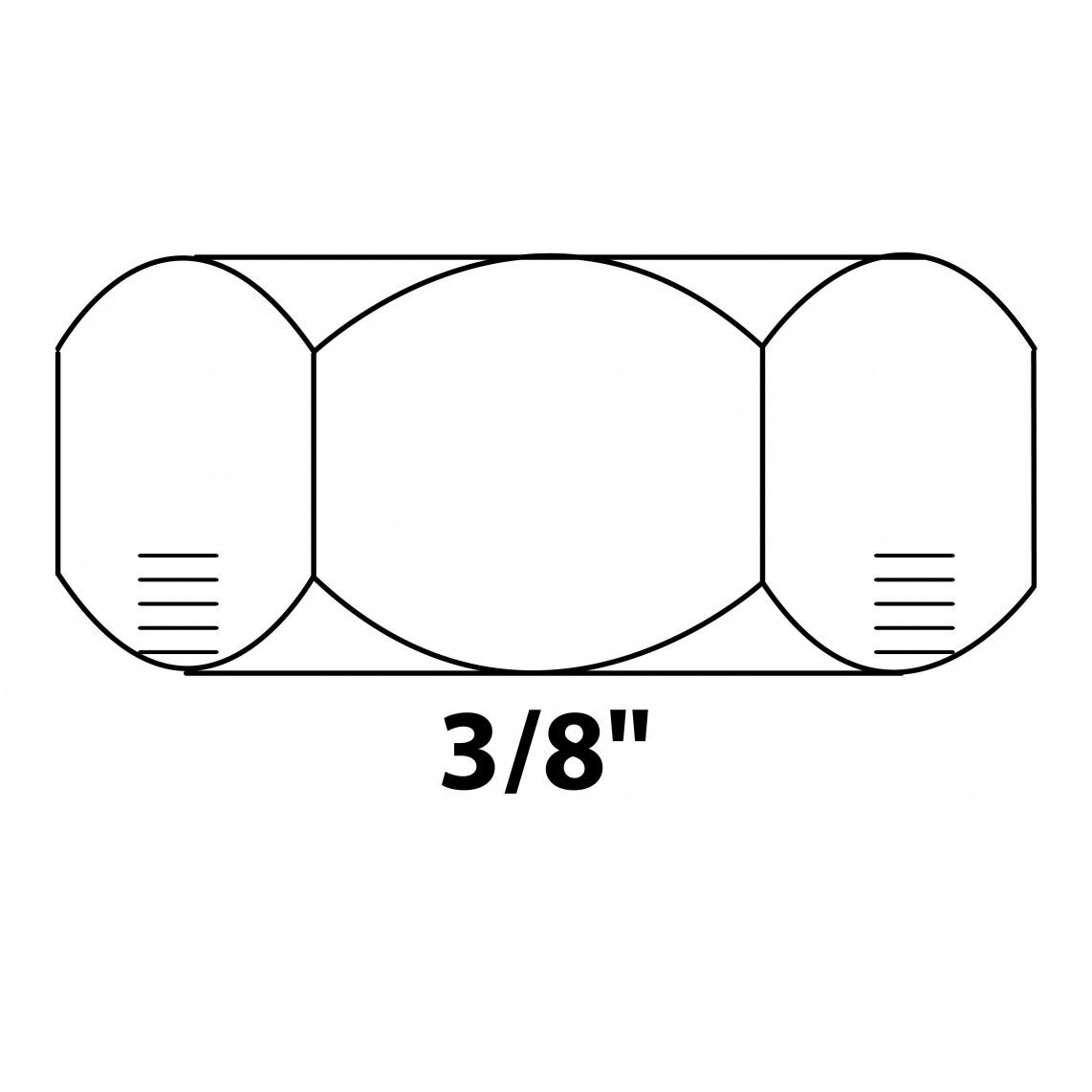 989431155 End cap, brass, chrome, 3/8" female vue 2