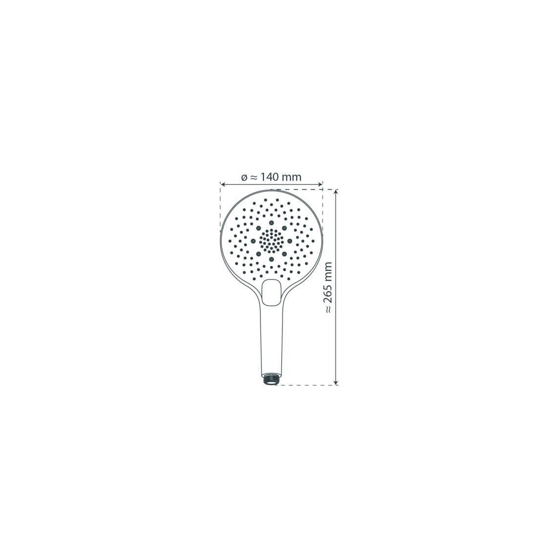 60230 SUMATRA handdouche, chroom/wit vue 3
