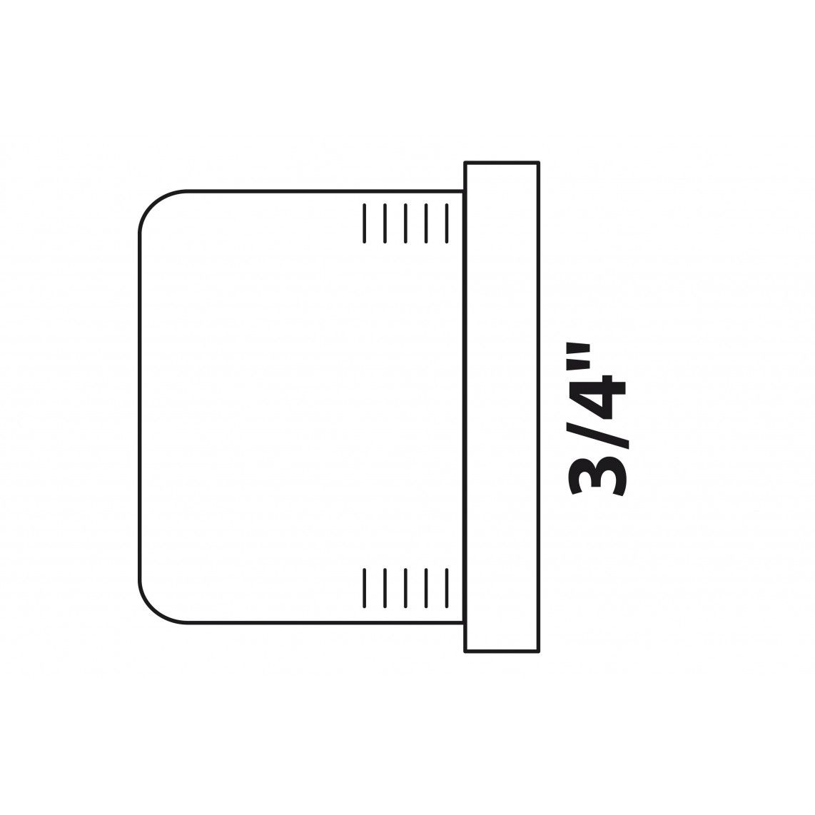 988959313 End cap, red brass, 3/4" female vue 2