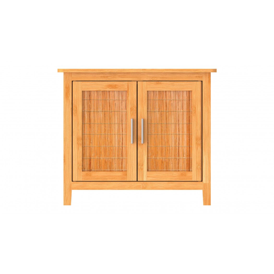BMBA02-WTU Bamboo wash basin cabinet vue 2