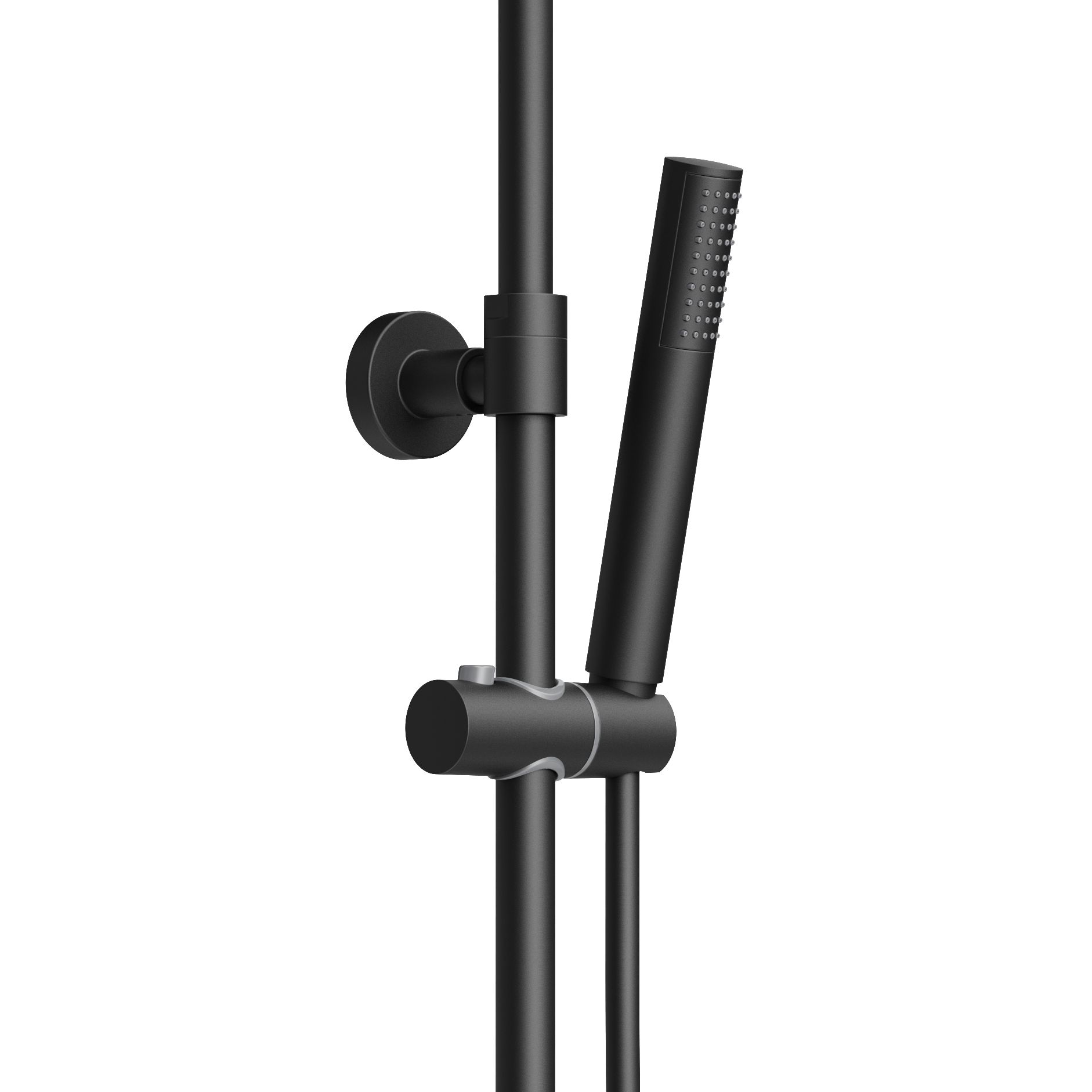 ALONI OPTIMA RONDO SET DE DOUCHE À JETS DE PLUIE – THERMOSTATIQUE – MONTAGE APPARENT – BELGAQUA – NOIR MAT vue 4