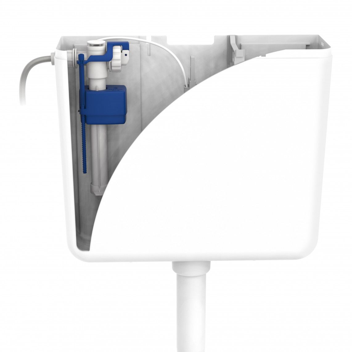 98683800 Universal-Vlotterafsluiter, wit/blauw, 6-9 liter vue 9