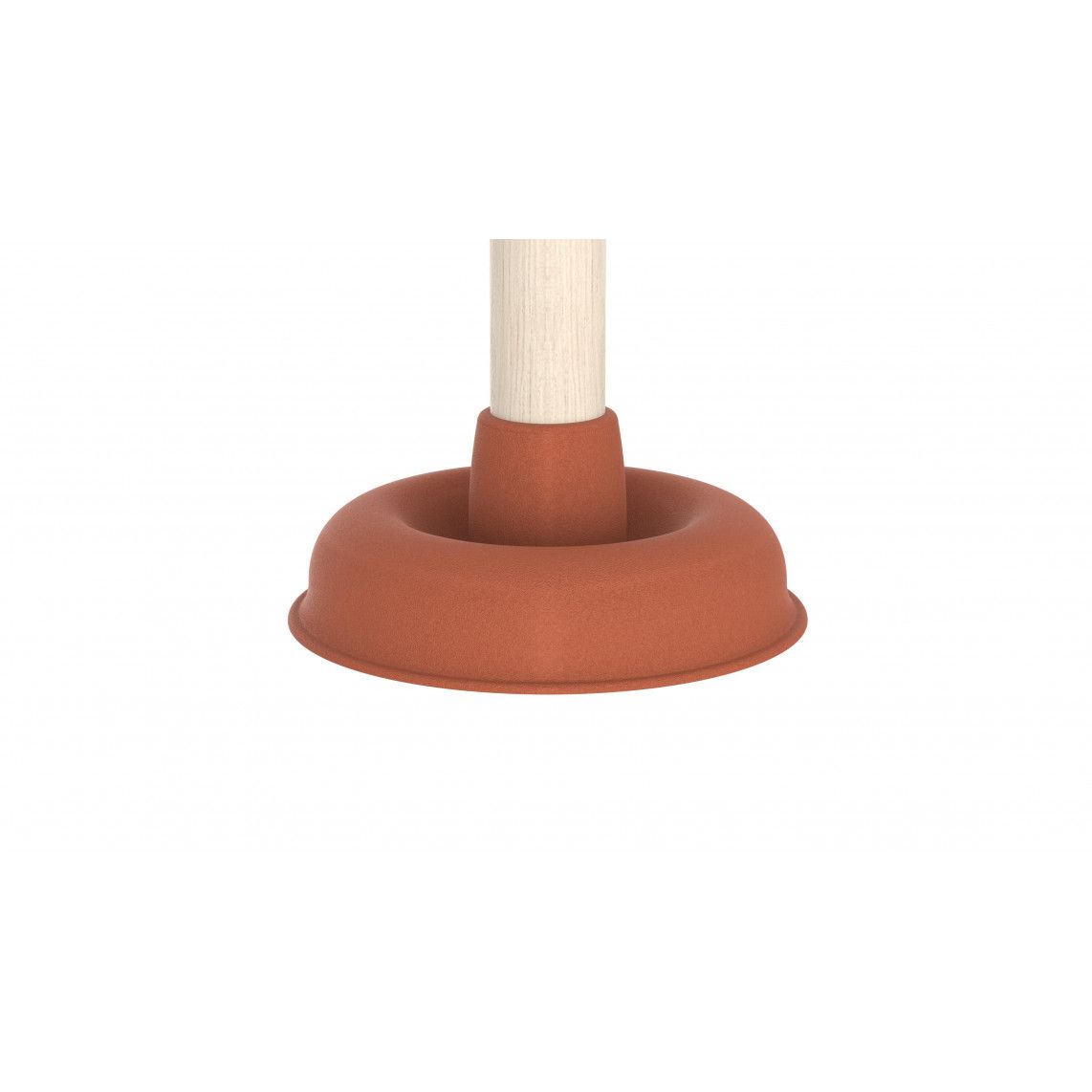 99908100 Spout cleaner, red, Ø 115 mm, with wooden handle vue 6