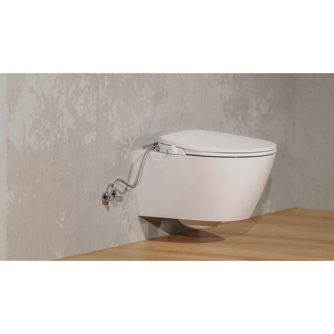 EDDW01 Douche WC-opzetstuk, met valrem en afneembaar vue 9