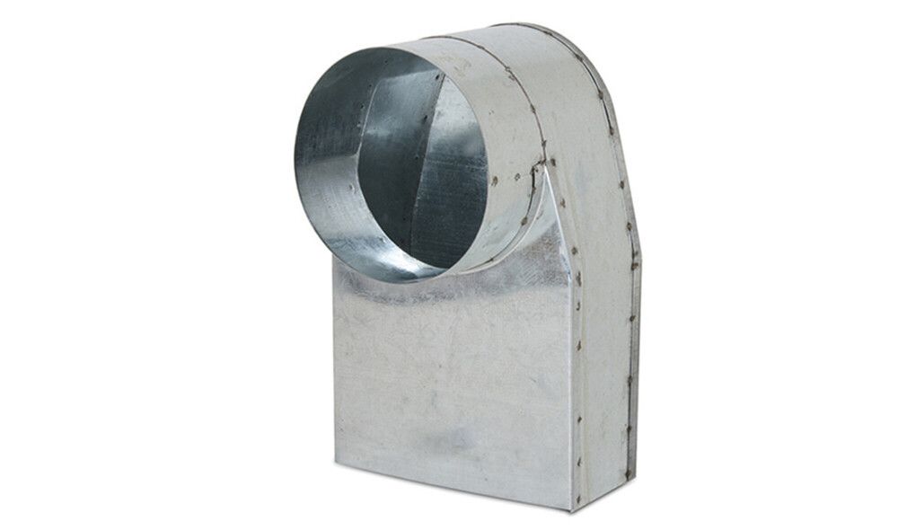Ventilair TRB1×220-180 Piquage Vertical 220×80 MM Vers Rond D160 MM Galvanisé