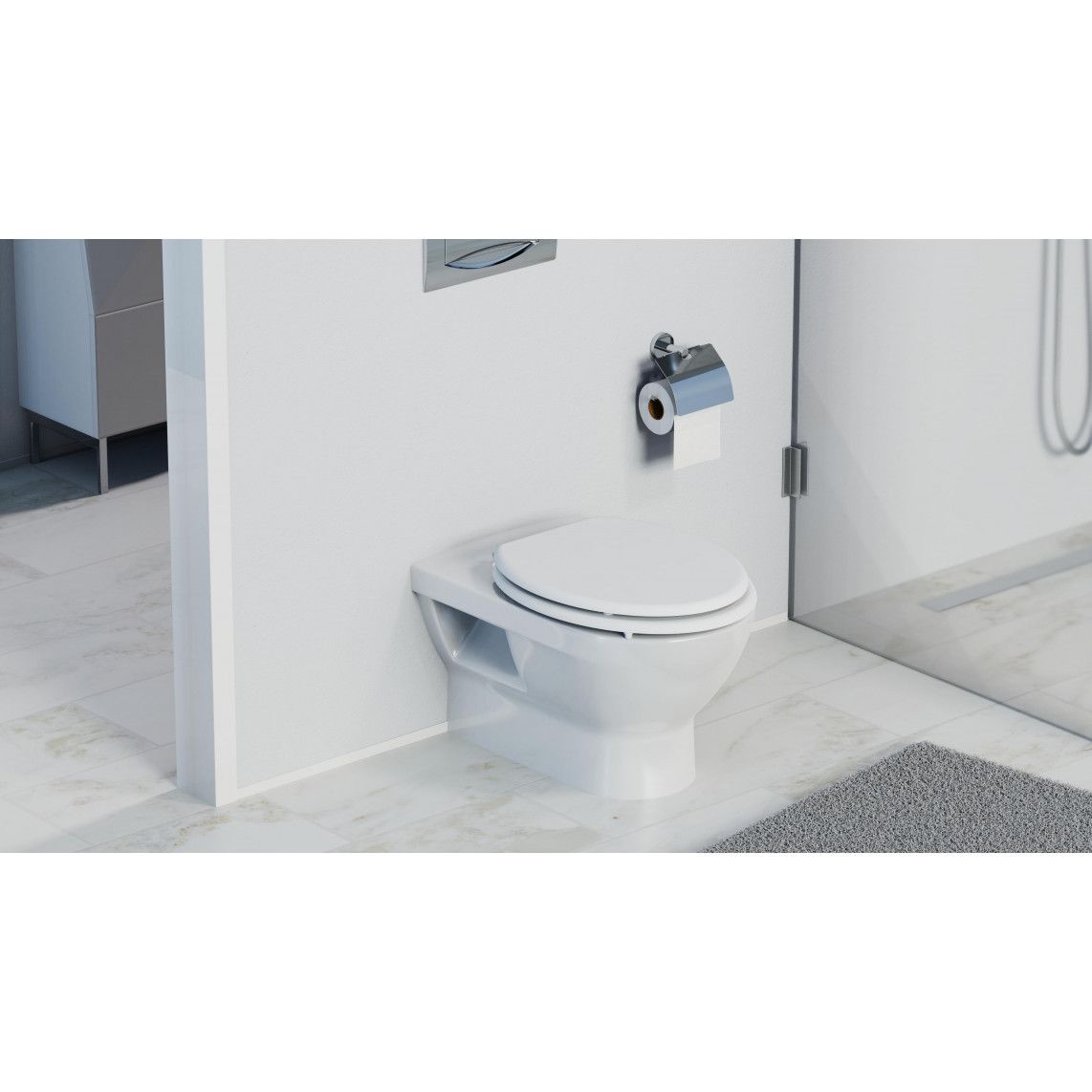 84000 WC-bril met houtkern WHITE vue 8