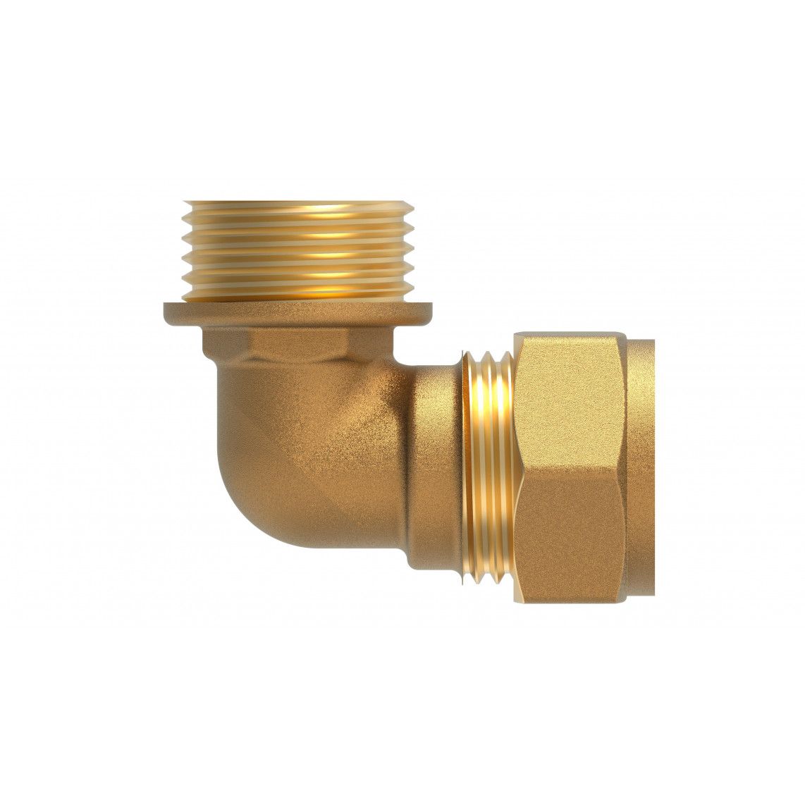 989452417 MS knie 90°, blanco, 22 mm x 3/4"BU, knelfitting voor koperen buis vue 2