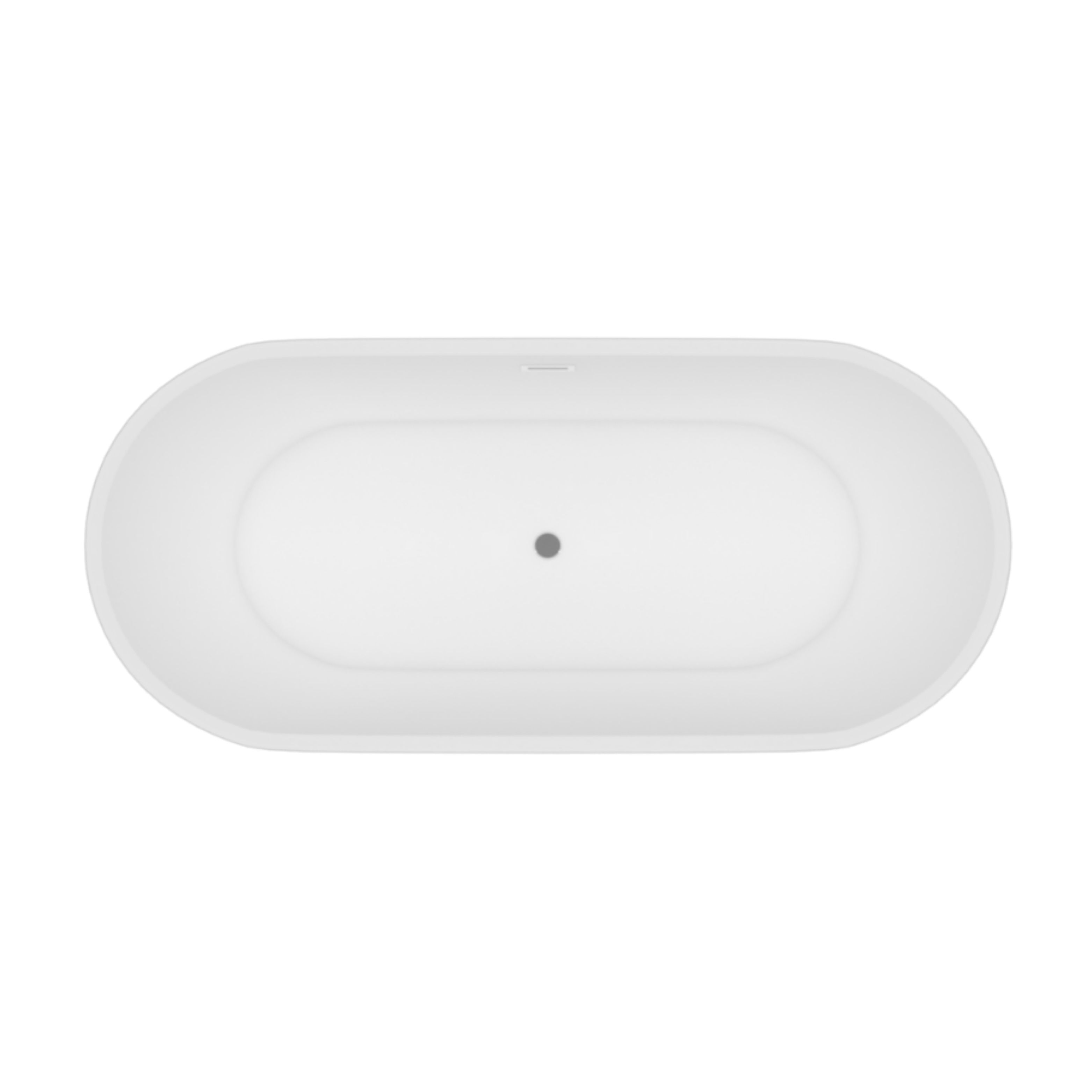 ALONI BAUCI VRIJSTAAND BAD - SOLID SURFACE - 170X80X58,5 CM - MAT WIT vue 2