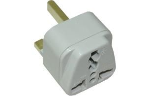 Adaptateur de voyage - prise mondiale femelle / fiche Royaume uni mâle