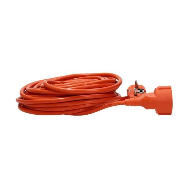 Rallonge de jardin avec 1 prise Schuko, longueur 40m 3 x 1.5mm², en PVC, IP20, entièrement encapsulé