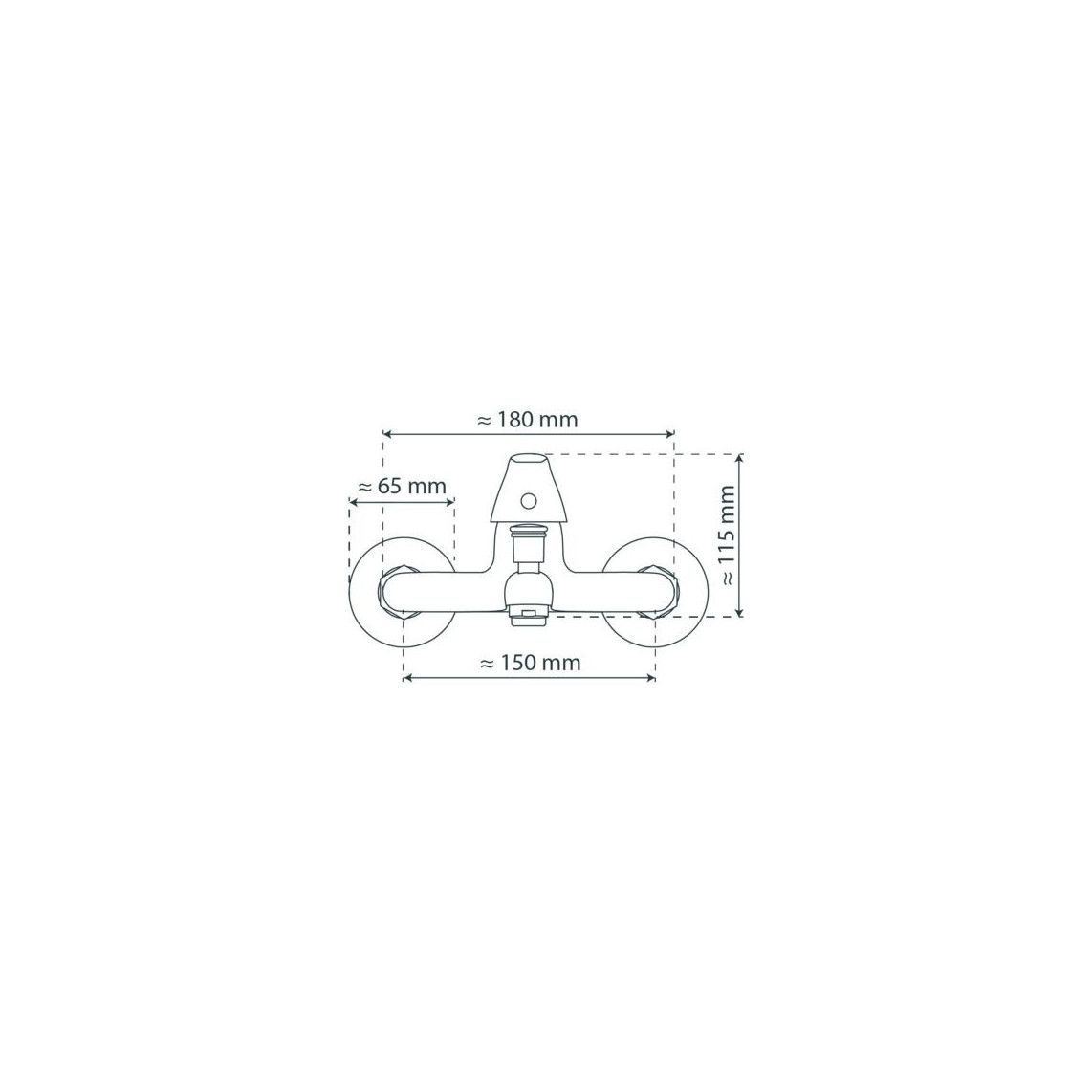 77030 ATHOS Bathtub mixer, chrome vue 6