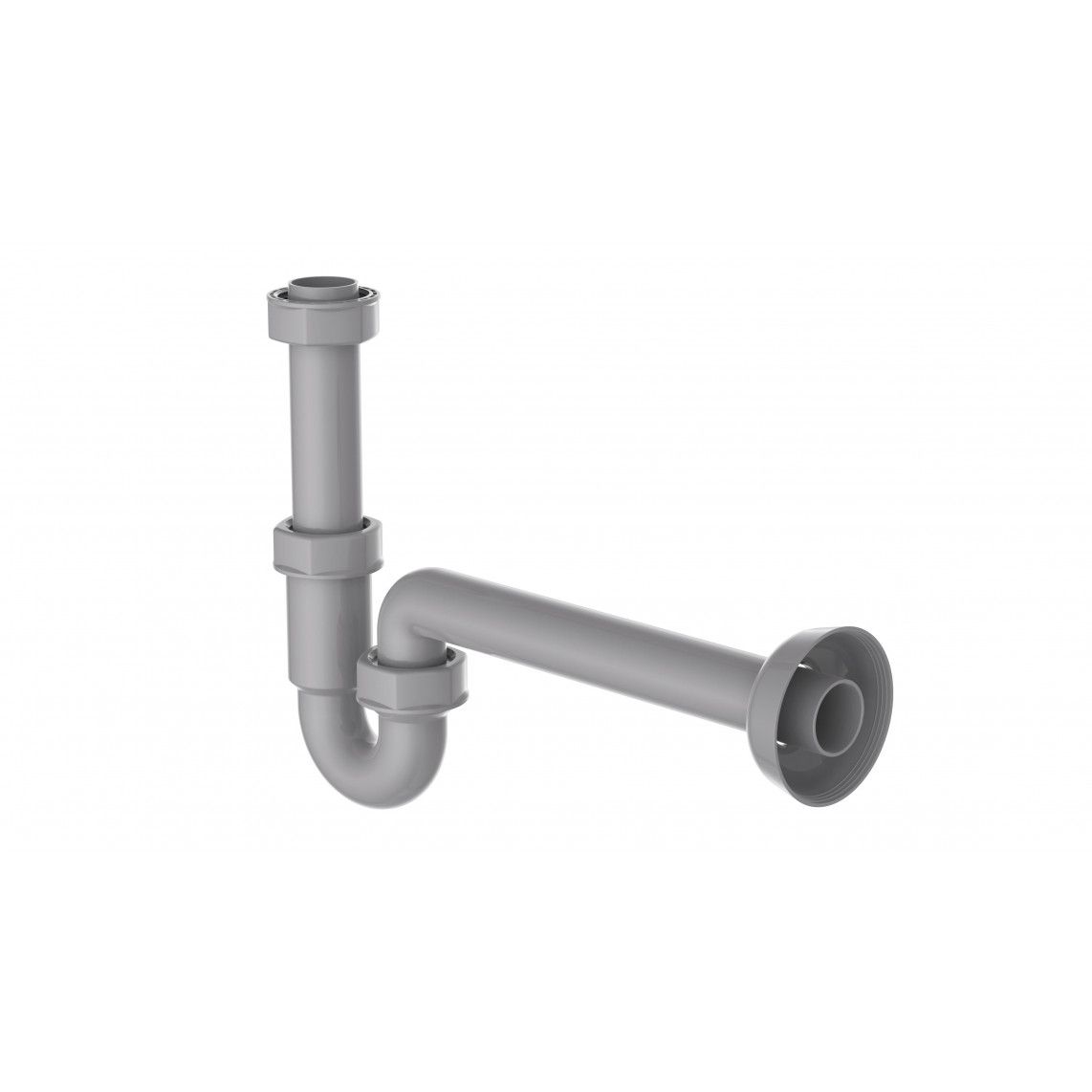 98801049 ECO-SAVE Tubular trap, plastic, grey, 1 1/4" x 32 mm