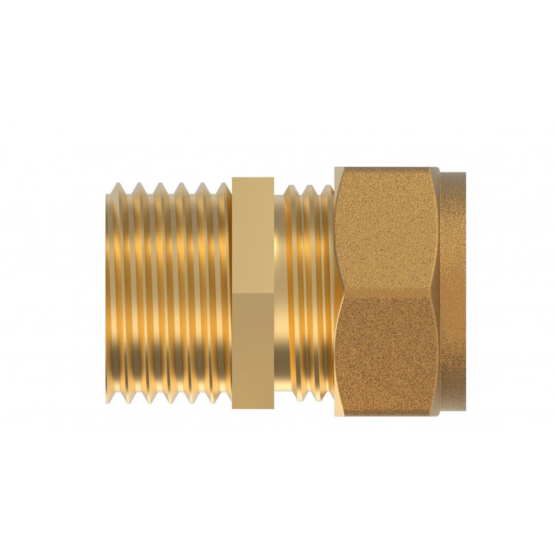 989457417 Transition piece, brass, 15 mm x 1/2" male, clamp fitting for copper pipe vue 2