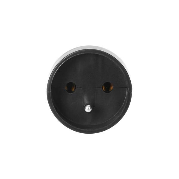 Fiche femelle 2 pôles + T 16A 250V Noire