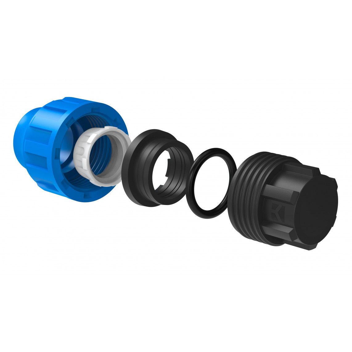 984846717 PP eindstuk, 32 mm, knelfitting voor tyleen/socarex vue 3