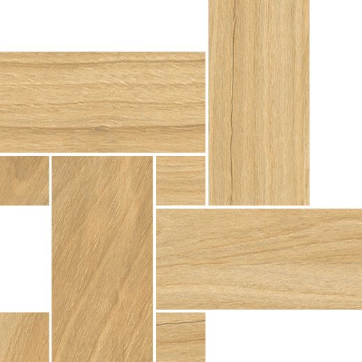 MOSAICO LEGNO LOIRE CAMEL 22X22