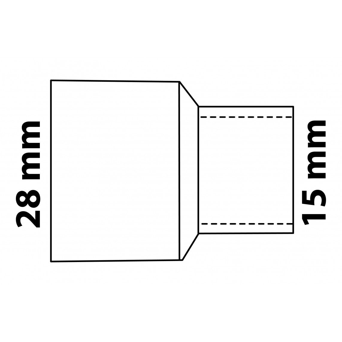 989077055 Reducing nipple, copper solder fitting, 28 mmA x 15 mm, 1 socket vue 3