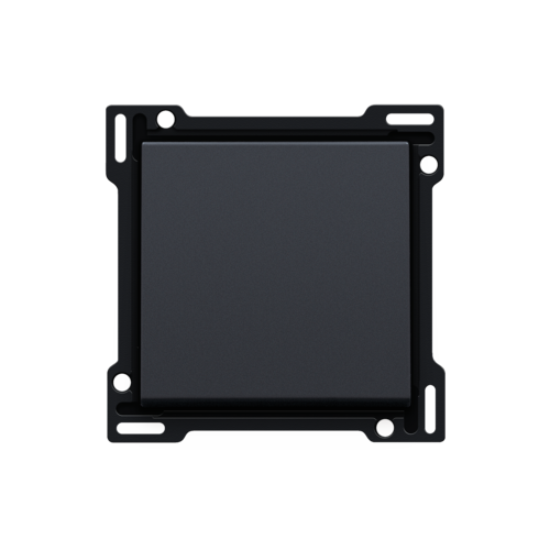 Set de finition pour interrupteur ou bouton-poussoir simple, couleur anthracite coated