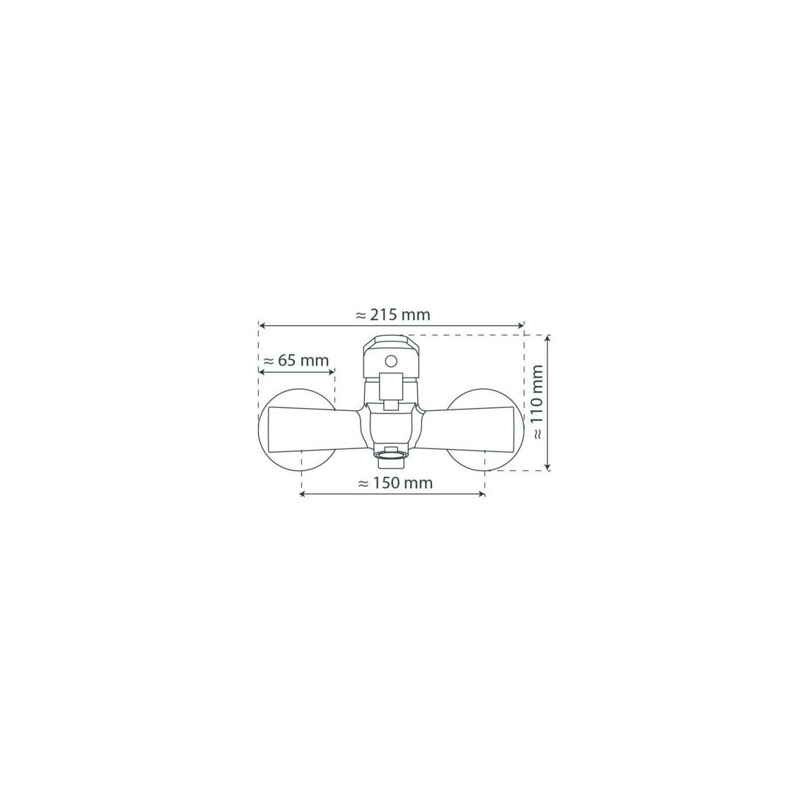 13213 PICO Bathtub mixer, chrome vue 4