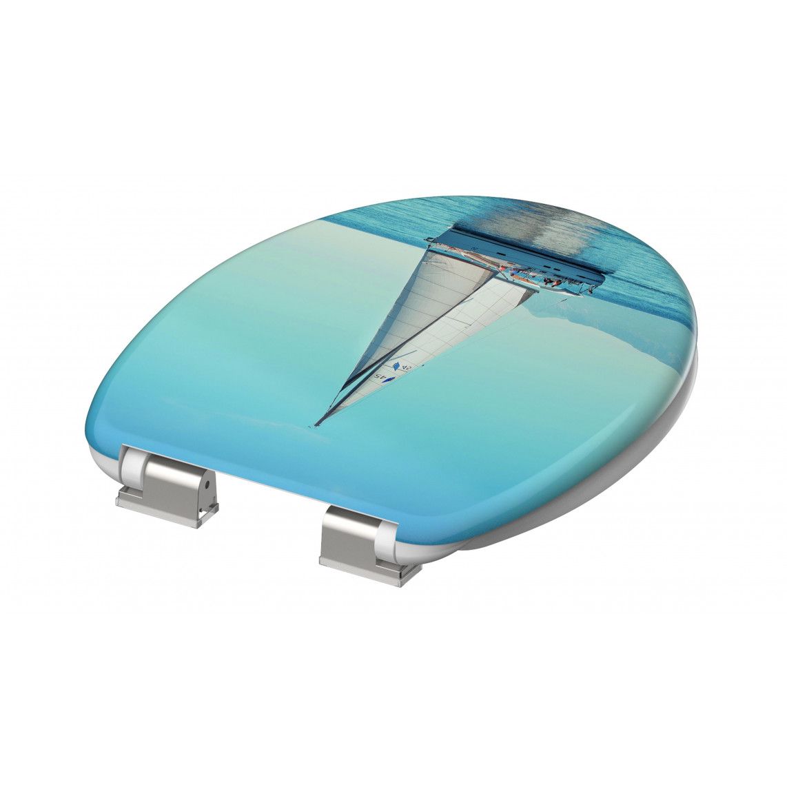 82148 Duroplast Toilet seat SAILING, with soft close vue 5