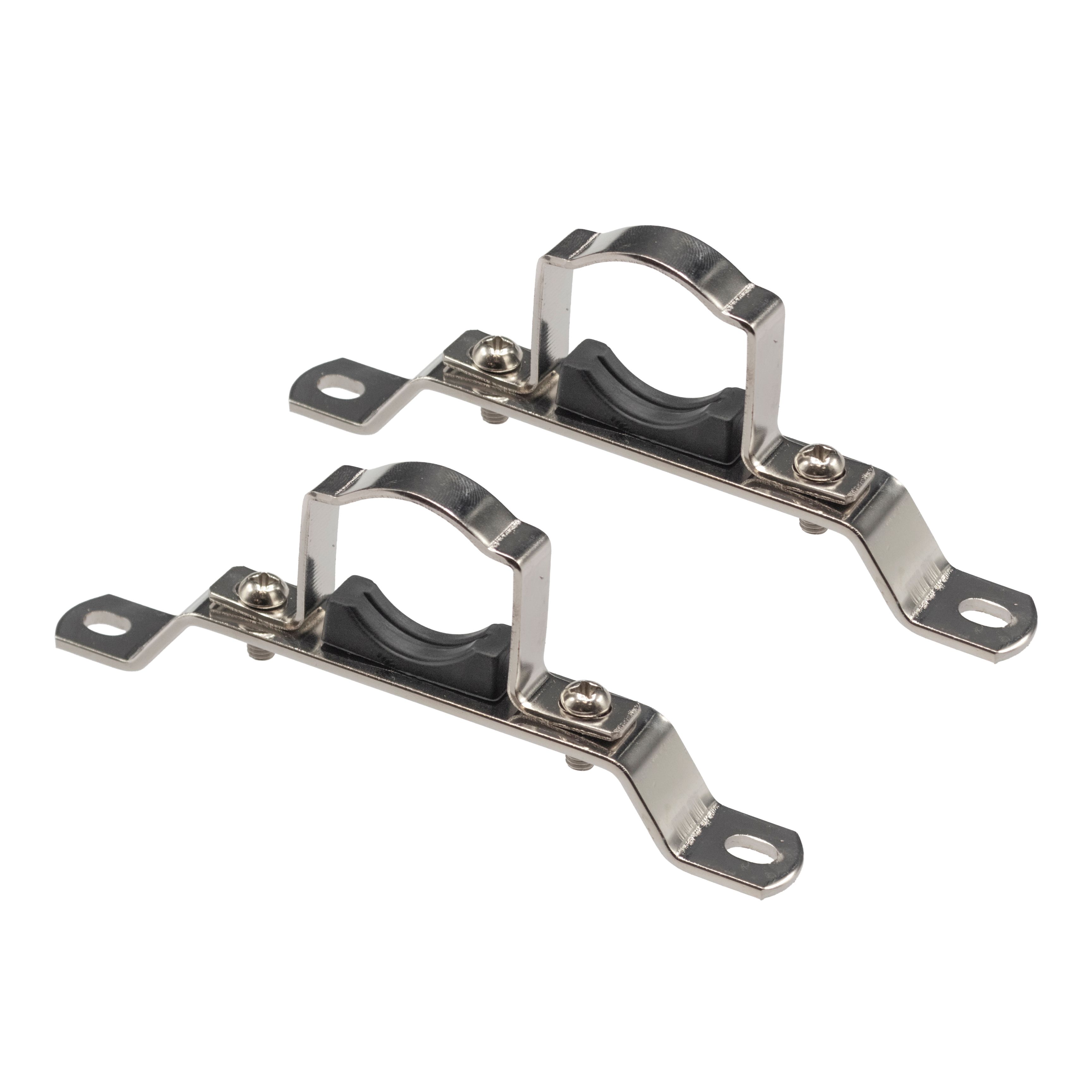 Fixation Simple Pour Collecteur Laiton Nickelé 1” 2PCS/SET