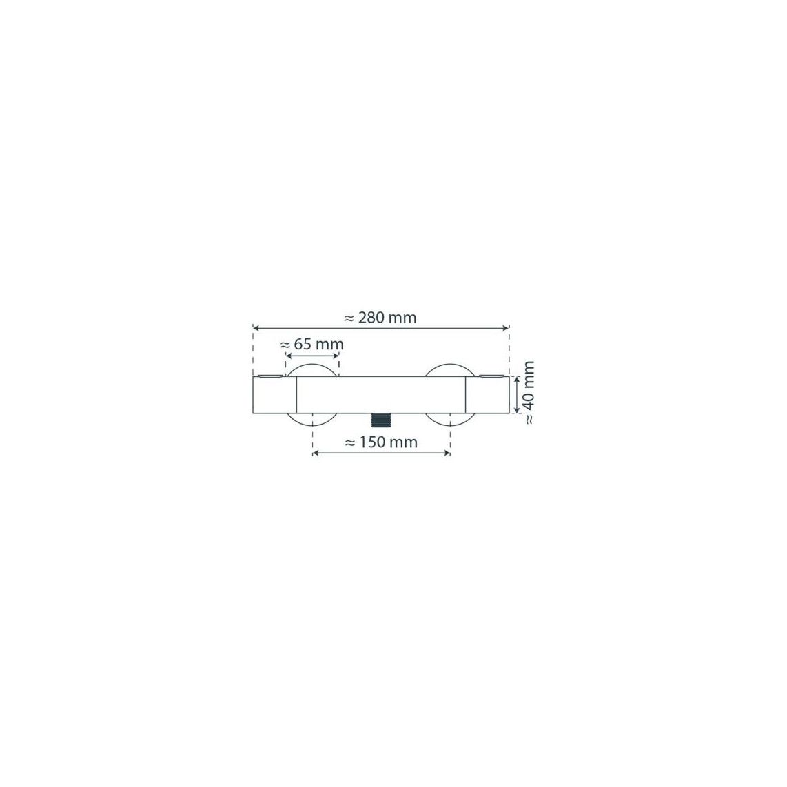 33186 LOS ANGELES Thermostatische douchekraan, mat zwart vue 11
