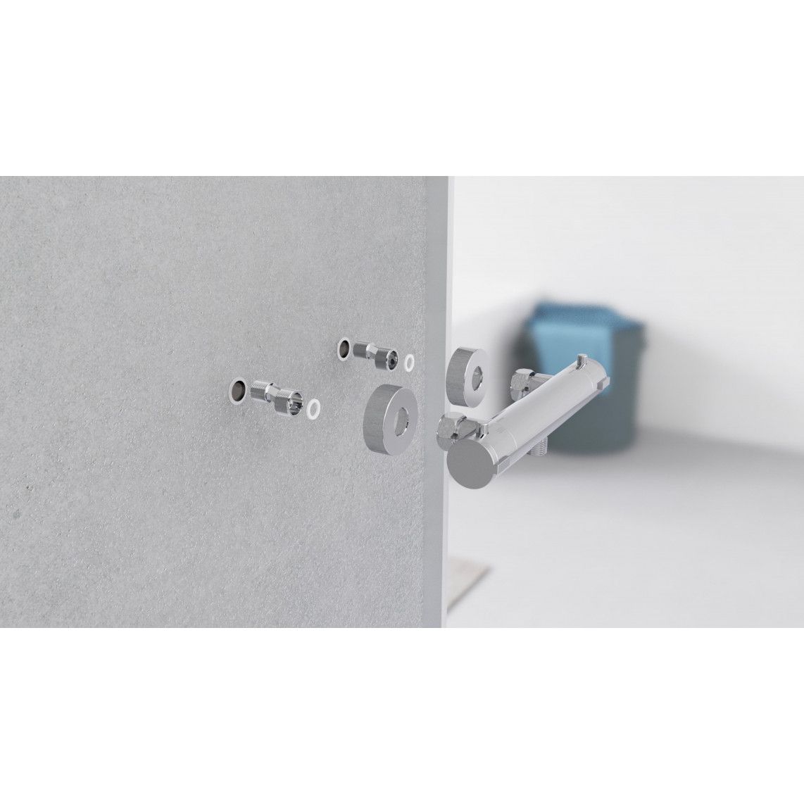 52465 LONDON Thermostatic shower mixer, chrome vue 11