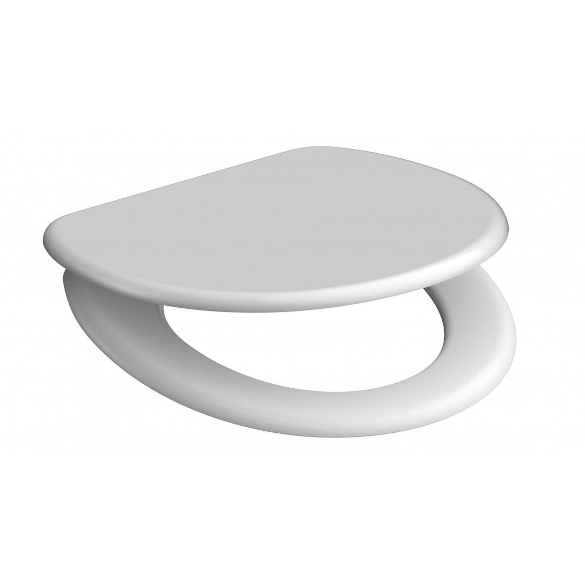 82100 abattant WC en Duroplast WHITE, avec frein de chute vue 3