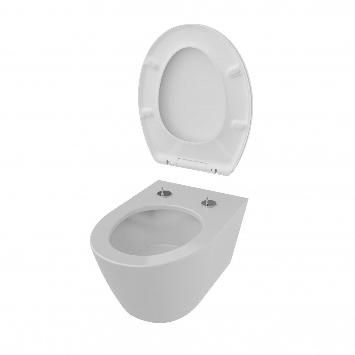 82630 Duroplast WC-zitting WHITE, PREMIUM, met valrem en afneembaar vue 6