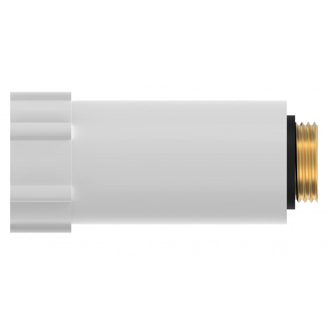 989135455 Construction plug, plastic, white, 1/2", with brass thread, not pressure resistant vue 2