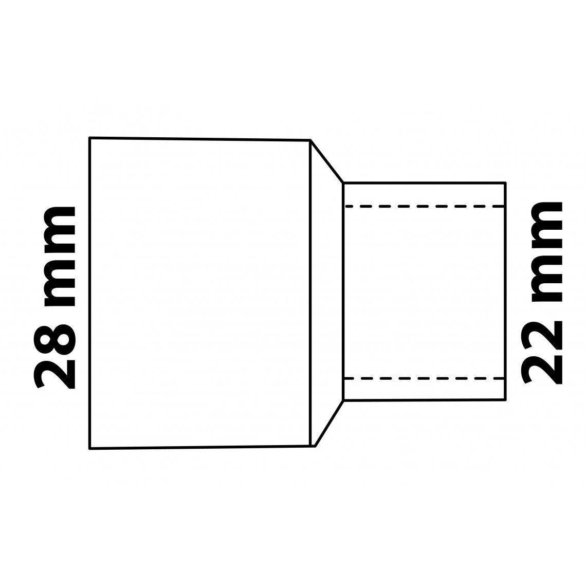 989075055 Reducing nipple, copper solder fitting, 28 mmA x 22 mm, 1 socket vue 3