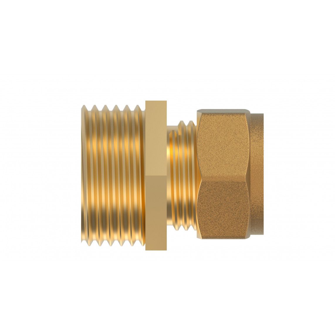 989457517 MS overgangsstuk, blanco, 15 mm x 3/4"BU, knelfitting voor koperen buis, vue 2